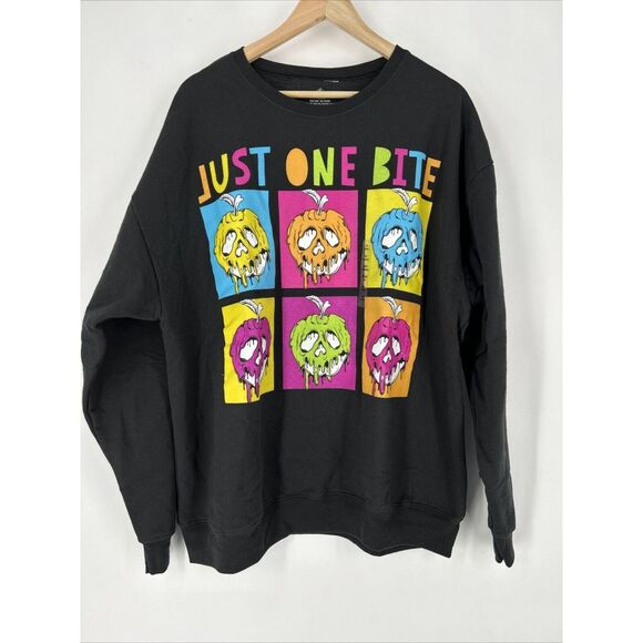 Apple Tops - Evil Queen Disney Parks Poison Apple Sweatshirt Just One Bite Adult XL NWT